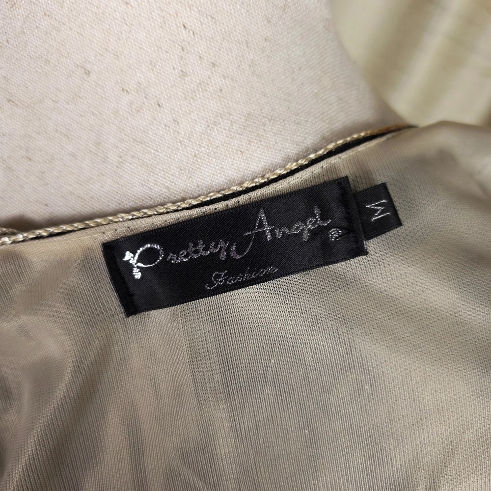 Vintage Pretty Angel Mesh Lace Boho‎ Top Grunge Fairy Y2K Size Medium Silk Blend - Picture 8 of 12